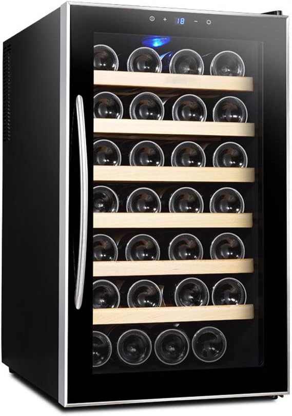 Countertop Thermoelectric Wine Cooler/Chiller Red & White Wine Cellar with Digital Temperature Display, with Advanced Cooling System
