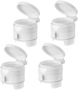Cabilock 4pcs Food Bag Sealing Clips with Pour Spout for Snacks and Storage Lightweight and Food Preservation Clips for Kitchen and Travel