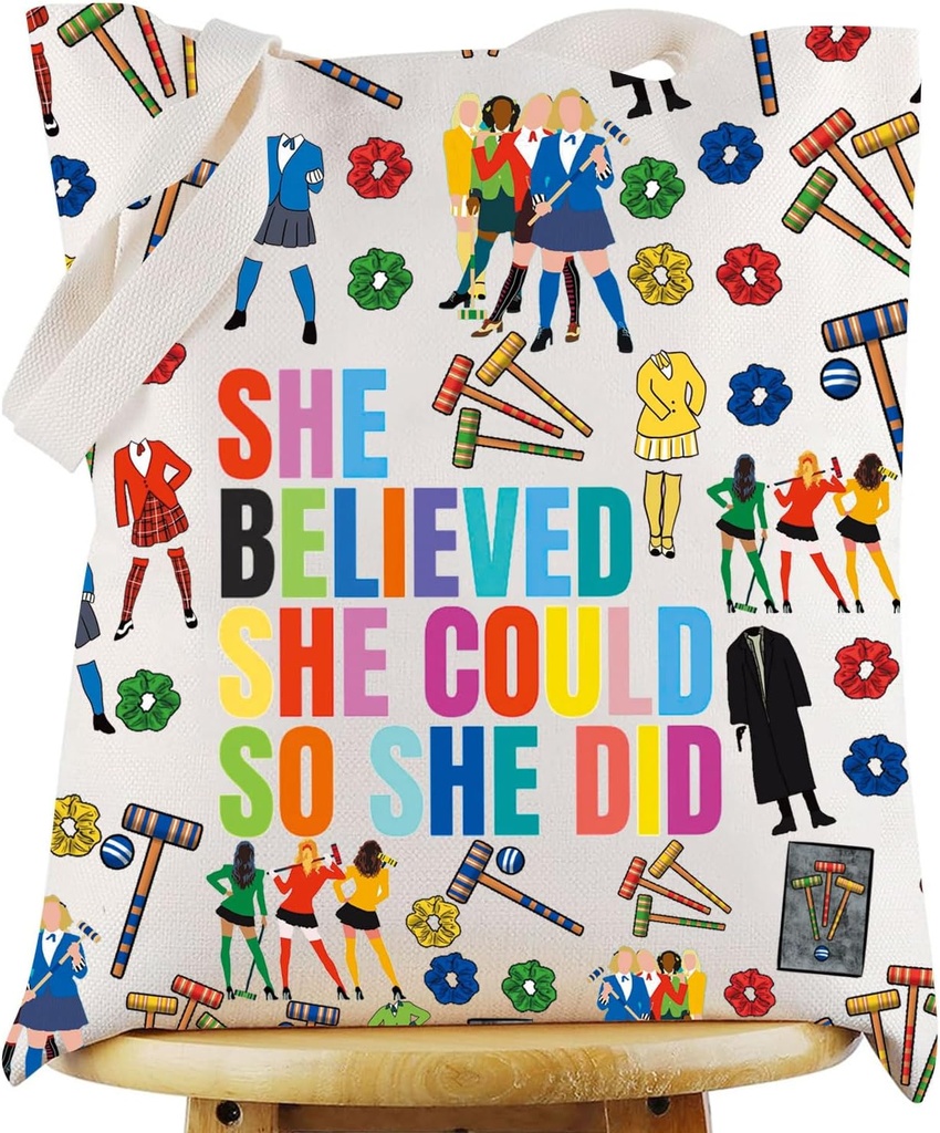 KEYCHIN Heather Sisters Tote Bag Musical Theatre Gifts Heather Musical Reusable Grocery Bag Musical Merchandise