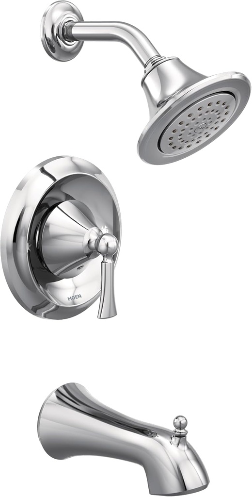 Moen Wynford Chrome Posi-Temp Tub and Eco-Performance Shower Trim Kit Valve Required, T4503EP