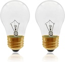 Appliance Oven Light Bulb A15 40 Watt Light Bulb,High Heat Incandescent Bulbs Resistant Appliance for Oven, Stove, Refrigerator, Microwave E26 Medium Base
