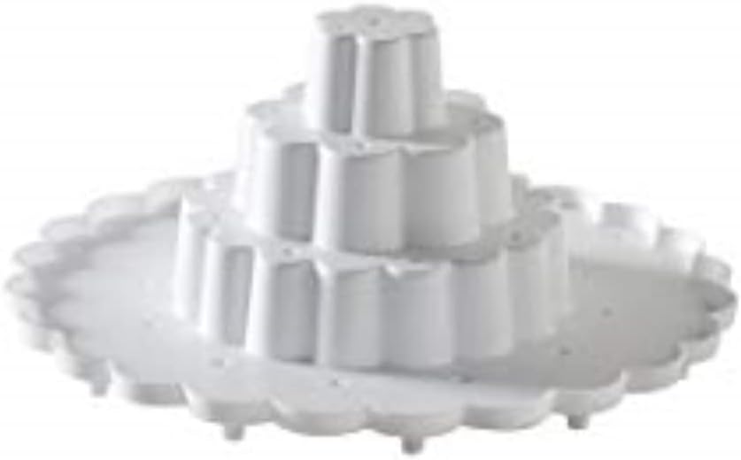 Nordic Ware Tiered Cake Pop Display Stand, White, Holds 37 pieces
