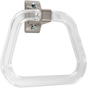 EZ-FLO Bathroom Towel Ring with Exposed Screw, Brushed Nickel, 16232
