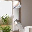 Silver Portable Air Conditioner Window Seal Kit - 【30% Sunshade Heat Insulation】- Window Vent Seal Kit for AC and Tumble Dryer - 100% Sealing Waterproof Adjustable(M-Sliding Window)