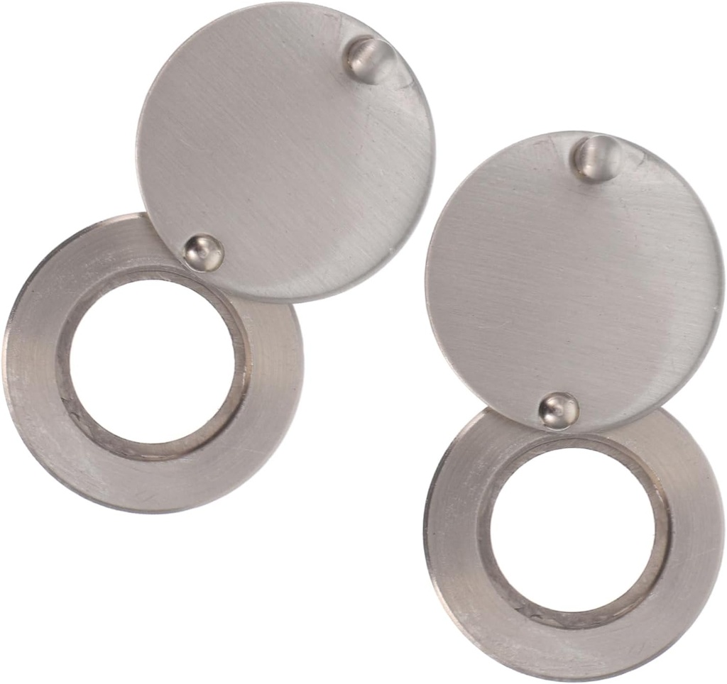 2pcs Rotating Copper Peephole Cover for Door Viewer Privacy Protection Security Cover for Front Doors Solid Construction Easy Installation Present for Home Security