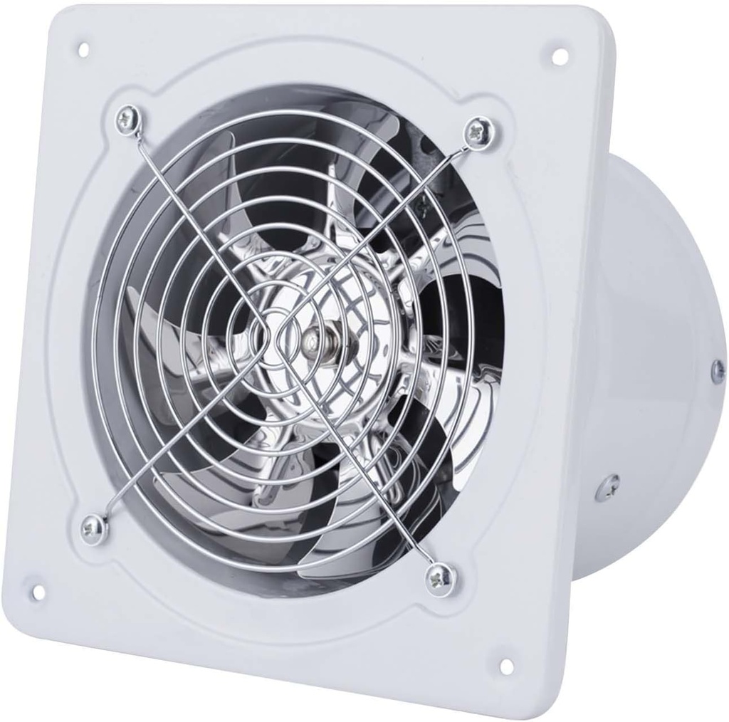 8 Inch Exhaust Fan,Wall Mounted Vent Fans,Ventilation Extractor Fan 110V Wall-Mounted Square Blower for Kitchen,Bathroom,laundry room