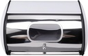 Stainless Steel Bread Box with Lid, Bread Storage and Organizer with Small Window, Large Bread Container, Farm Bread Container, for