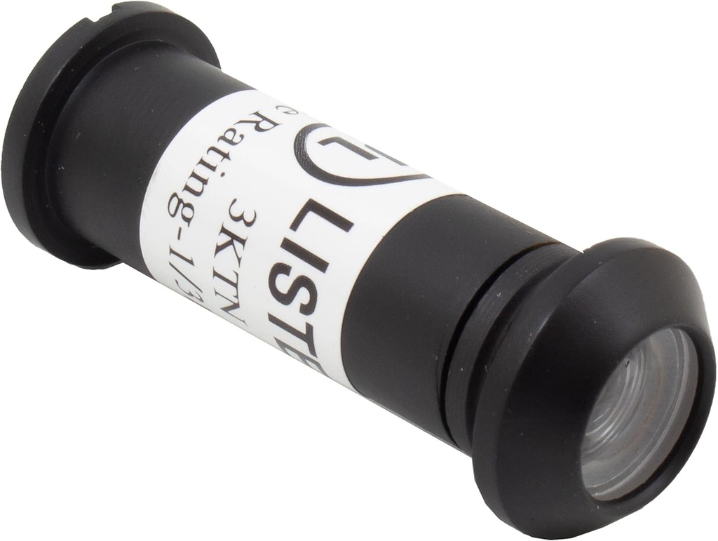 Stone Harbor Hardware UL-Rated Door Viewer, 160 Degrees, 1/2" Bore Hole, Adjusts from 1-3/8" to 2-1/4", Matte Black