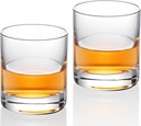 KAMMAK Shot Glasses Set of 2, 100ml/3.3oz Clear Espresso Shot Glass with Heavy Base for Bar Restaurants Home, Small Whiskey Shot Glass for Vodka, Whiskey, Tequila, Spirits & Liquors