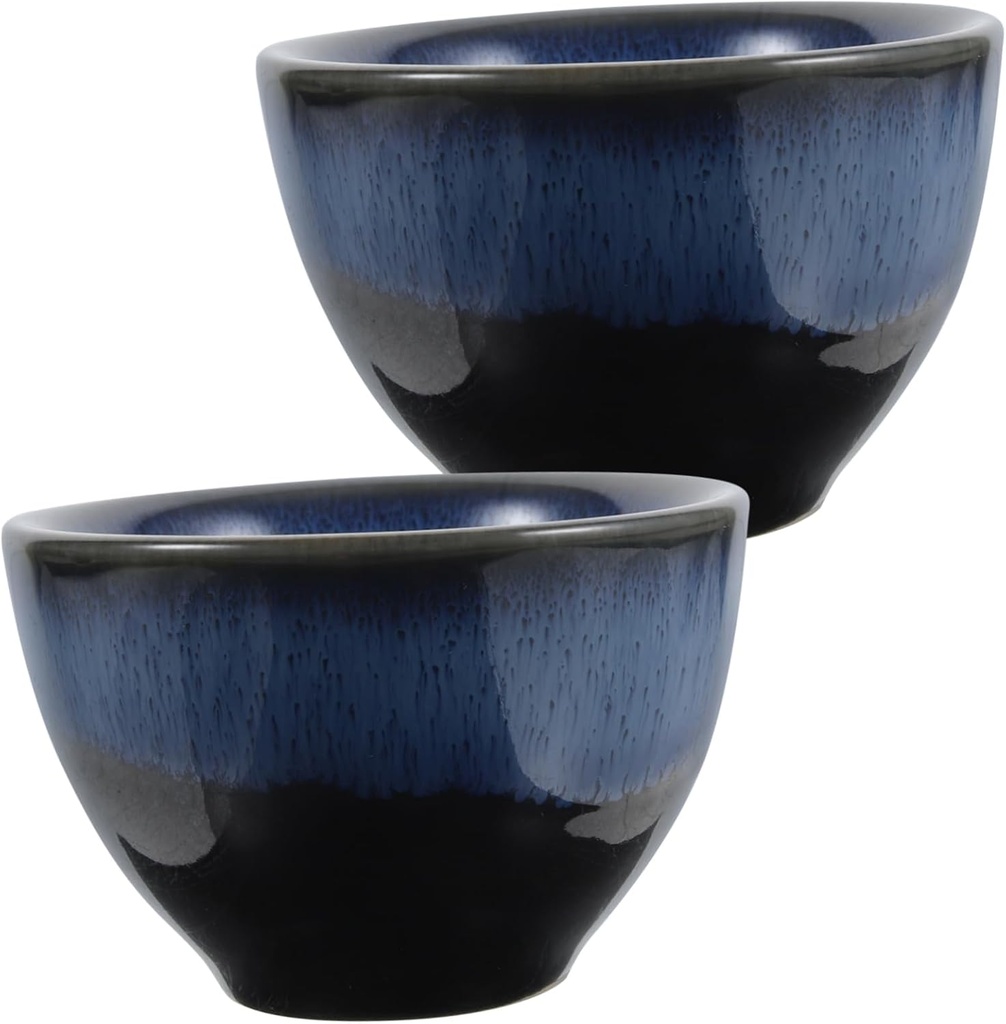 IMIKEYA 2Pcs Japanese Style Ceramic Sake Cups Elegant Glaze Wine Cups for Tea for Home Bars and Special Occasions and Beautiful Design