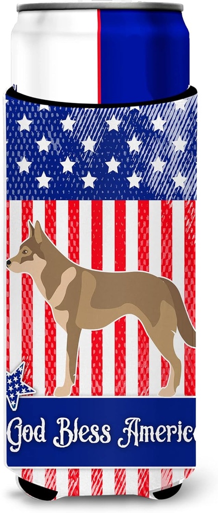 Caroline's Treasures BB8416MUK Czechoslovakian Wolfdog American Michelob Ultra Hugger for slim cans, Slim Can, Multicolor