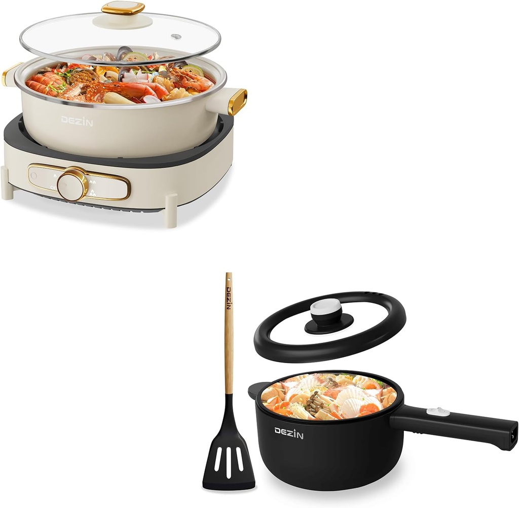 Dezin 2L Hot Pot Electric and 5L Shabu Shabu Pot