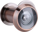 Peephole Front Door Viewer,Peep Holes for Door,220 Degree Door Viewer with Heavy Duty Privacy Cover Wide Angle Door Scope Viewer (Dark Copper Plating)