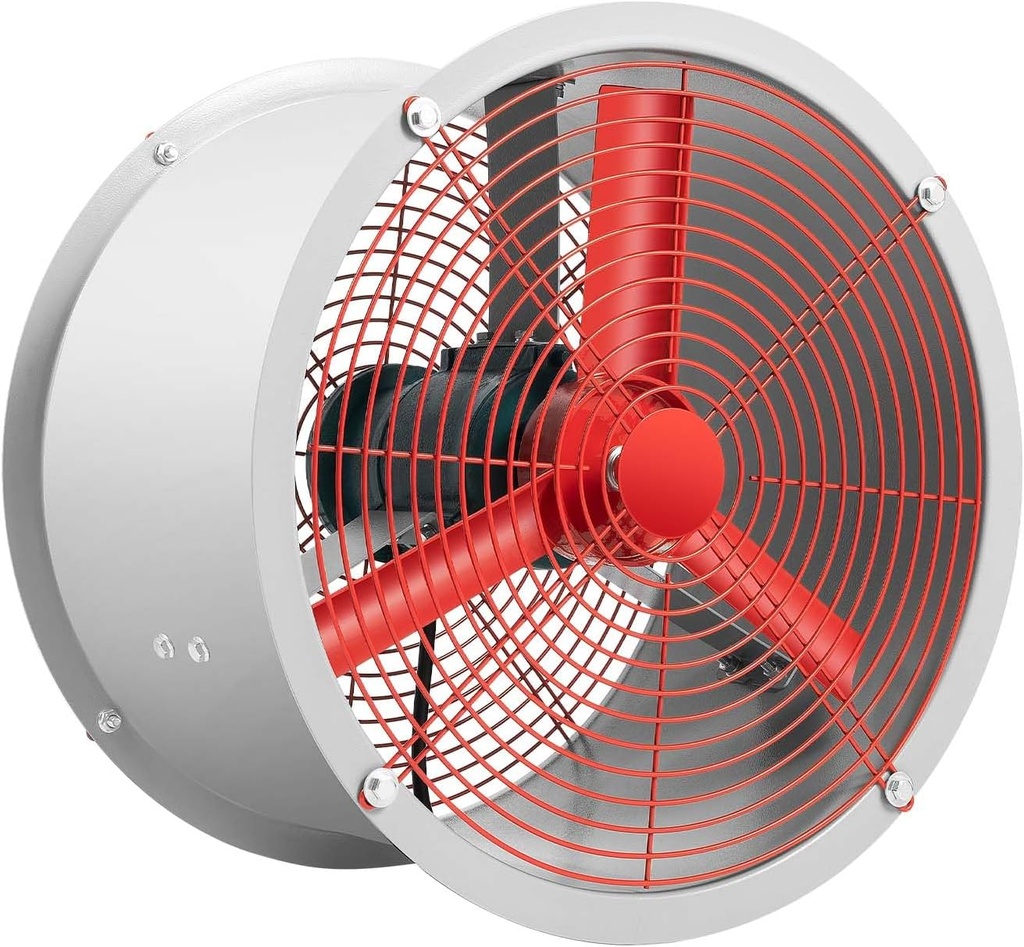 15.75 Inch Explosion Proof Fan, 250W Utility High Velocity Blower, Pipe Spray Booth Paint Fumes Fume Extractor, Portable Ventilator Low Noise Air Circulator for Factories, Warehouse (2880m³/h)