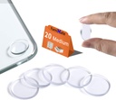 Glass Table Top Anti Slip Pads-Glass Table Top Bumpers, 20PCS 3/4 inch Non Adhesive Medium