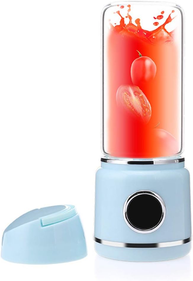 Cup Portable Blender, Fruit Mixer with BPA-Free Travel Bottle, 2500mAh Rechargeable Battery& 6-Blade Mini Personal Blender for Juice, Smoothie and Milkshake. Portable, A