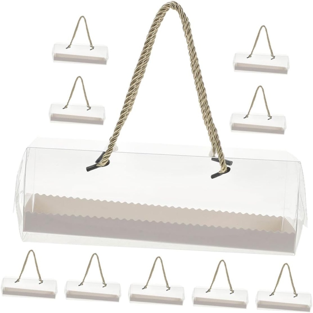 10pcs Portable Cake Packaging Boxes Handheld Muffin Containers for Cakes Cookies and Desserts Small for Sharing Treats