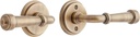 Signature Hardware 479159 Esmond Right Handed Solid Brass Passage Door Lever Set with 2-3/4" Backset