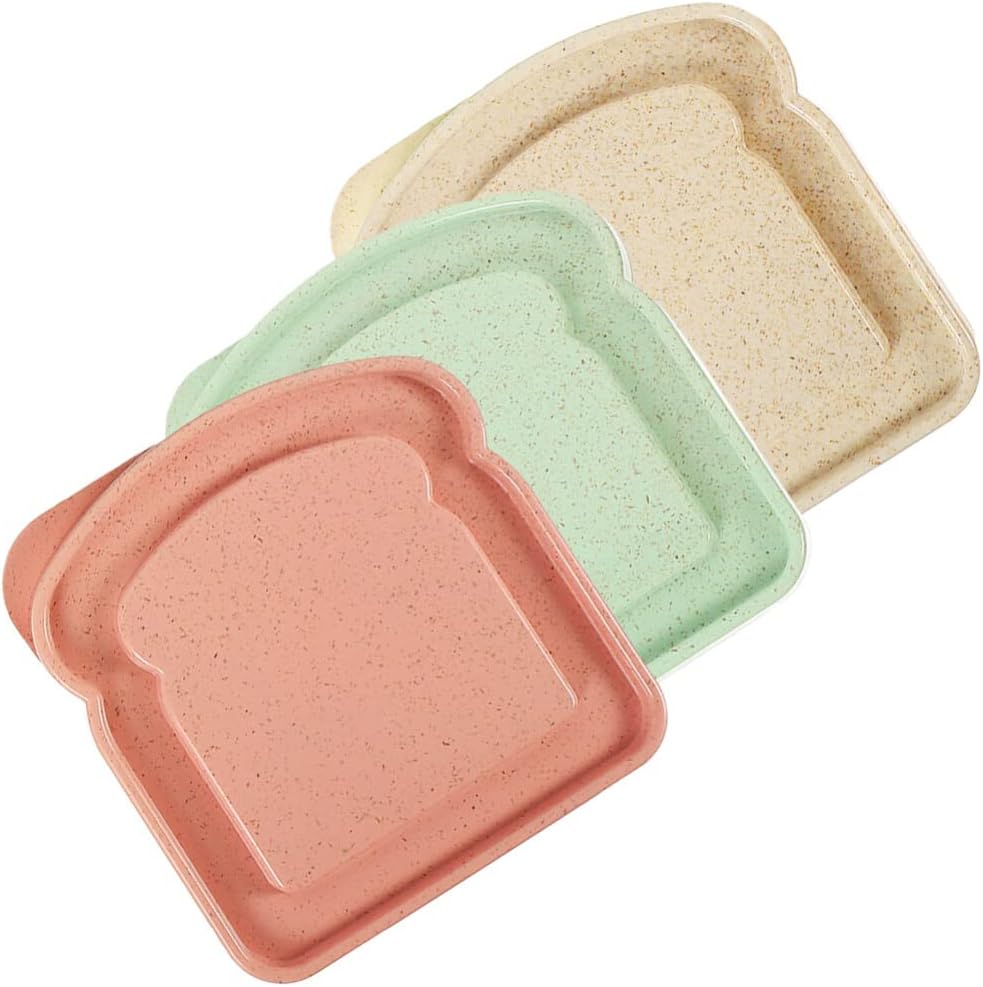 UPKOCH 3pcs Sandwich Containers Leak Bread Storage Boxes Portable Meal Prep for Lunch for Picnics and Camping Easy Organization Removable Trays Natural