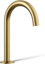 Kohler 77967-2MB Components® Bathroom Sink Faucet spout with Tube Design, 1.2 gpm, Vibrant Brushed Moderne Brass