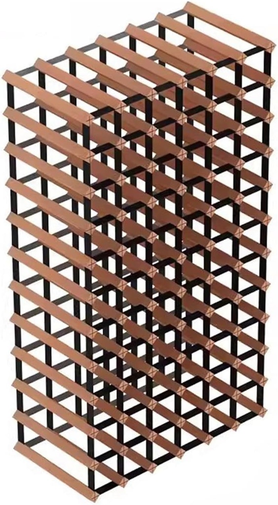 Solid Wood Wine Rack Storage Display Holder for Home and Commercial Wine Cellar Outlet Tabletop Wine Holder (6 * 11)