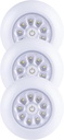 LIGHT IT! By Fulcrum, 30016-308 9-LED Anywhere Light XB, White, 3 pack