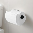 Toilet Paper Protector Cover, Cat & Dog Proof, Pet-Proof TP Guard Armor, Prevents Pulling & Chewing, Fits Most TP Roll Holders, White Bathroom Accessory