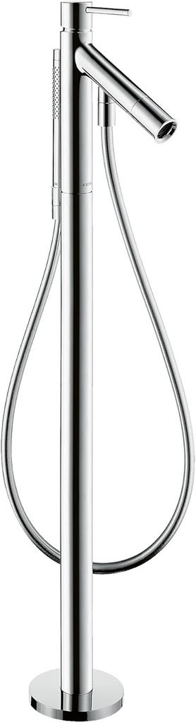 AXOR Avantgarde Starck 1-Handle 6-inch Wide Wall-Mounted Freestanding Bathtub Faucet with Handshower in Chrome, , 12456001