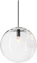 E27 Industrial Clear Glass Globe Shade Pendant Lighting Modern Kitchen LOFT Hanging Light Lamp (25cm)