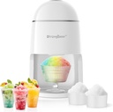 StrongBear Snow Cone Shaved Ice Machine, Electric Ice Shaver Slushie Machine, Snowcone Maker for Kids Birthday Party, House Warming Gifts New Home Decor, Best Christmas Gift Ideas, White