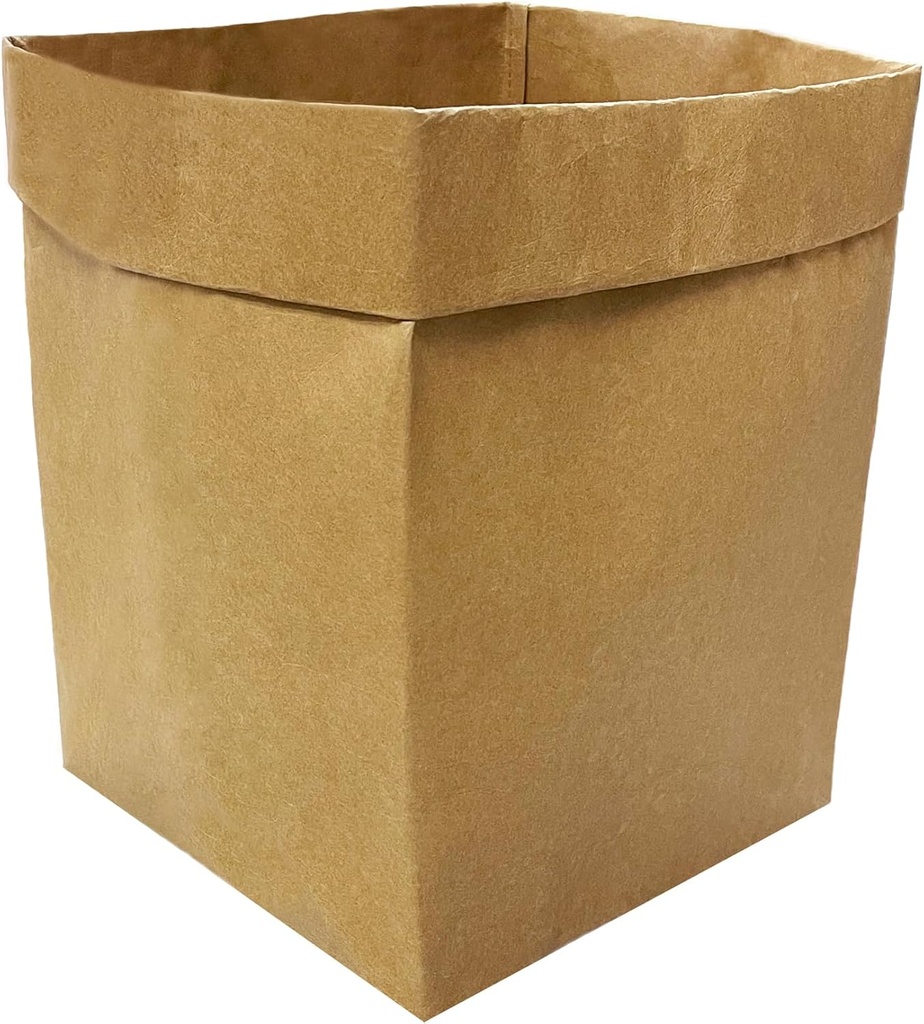 Prudance Washable Paper Bags - Reusable Grocery Storage Bags, 7.9 x 13.8 Inches Kraft Plant Pots & Home Storage Baskets