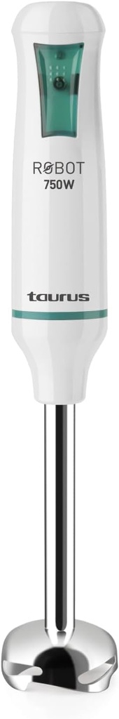 TAURUS ROBOT 500 INOX Immersion Blender 500 W | Stainless Steel | Detachable Rod | Turbo Rotation System | Pulse Control | Ergonomic Design and Anti Splash