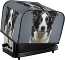 Toaster Cover 2 Slice Appliance Cover Toaster Dust Cover Border Collie Toaster Cover Super Soft Kitchen Small Dust Covers Bread Machine Covers with Pockets 14.4" x 8.3" x 10.6"