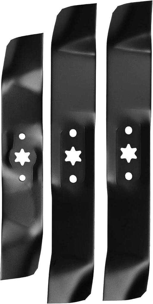 Lawn Mower Deck Blades for 46" Deck Cub Cadet MTD Troy-Bilt 742-04125 742-0644 742-0645 759-04106 3 Pack