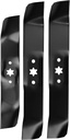 Lawn Mower Deck Blades for 46" Deck Cub Cadet MTD Troy-Bilt 742-04125 742-0644 742-0645 759-04106 3 Pack