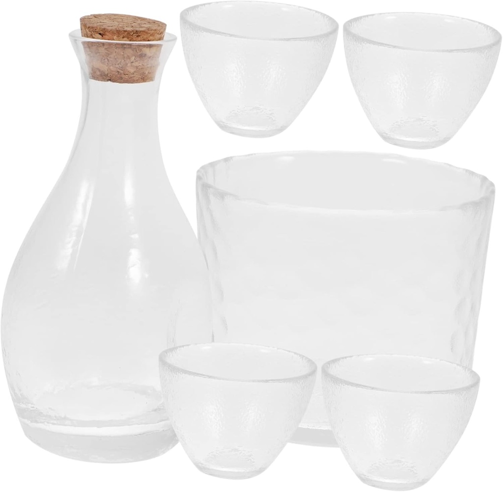 Cabilock 1set Creative Hand Painted Sake Cup Set Sake Pot Vintage Japanese Drinkware for Home Decoration and Entertaining for Tea Parties and Special Occasions