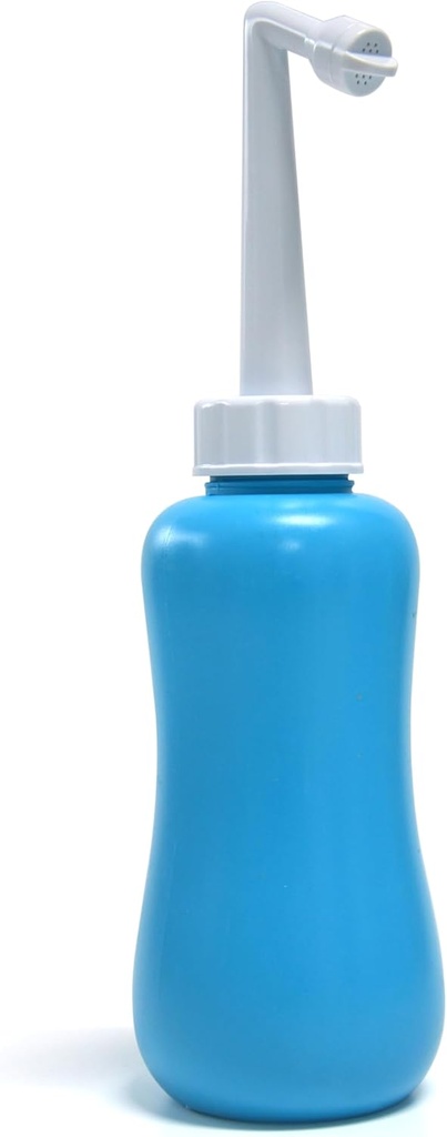 Portable Travel Bidet 600ml – Personal Hygiene Cleaning Bottle with Angled Nozzle, Includes Storage Bag & Box, Easy to Use, Reusable & Travel-Friendly