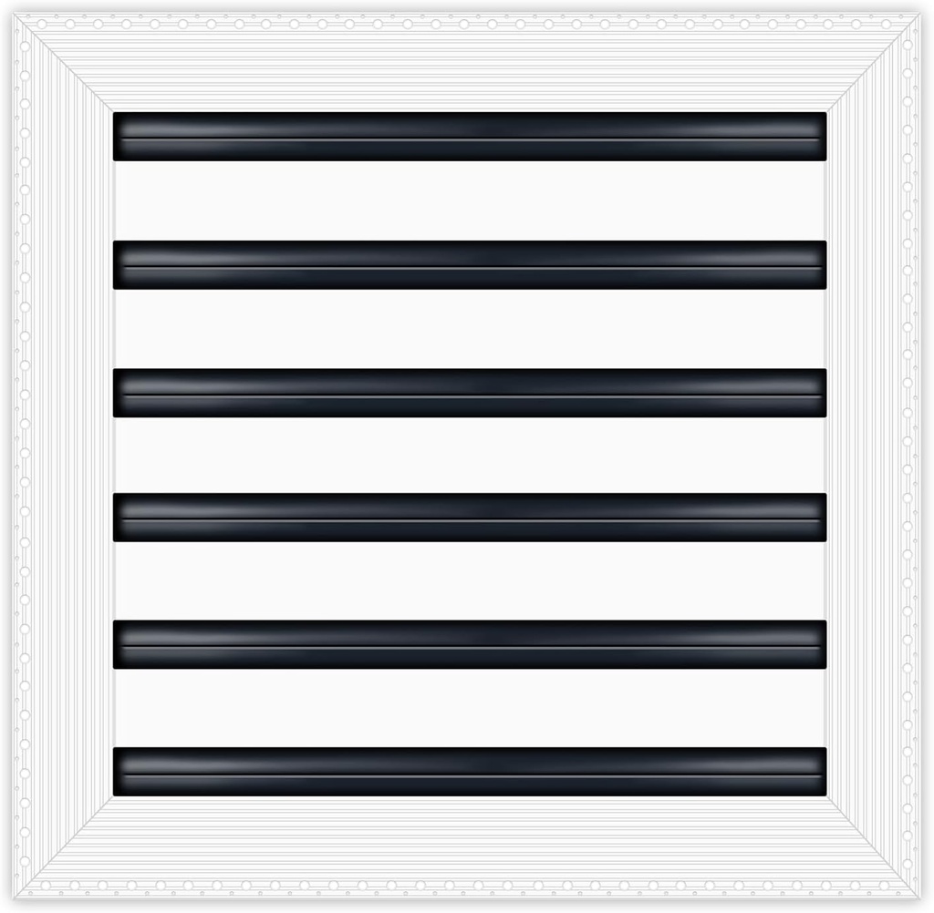 BUILDMART - 12x12 MUD-in Air Vent Cover - Drywall MUD in White Air Vent - MUD Linear Slot Diffuser - Register Grille for Ceiling and Walls - Texas Buildmart