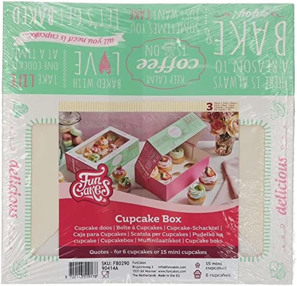 FunCakes F80290 Cupcake Box, Paper
