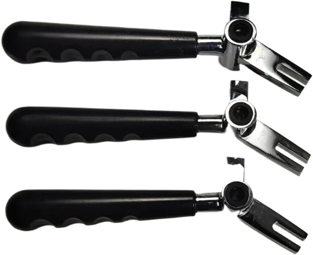 3 Straight Hand Levers Accessories Black Color Handles, Compatible For Vevor Soft Serve Ice Cream Machines Spare Parts