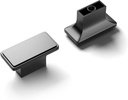 Cobbe 30 Pack Matte Black Square Cabinet Knobs, Zinc Alloy Kitchen Knobs Metal Cabinet Hardware for Drawer Desk Stairs Bathroom