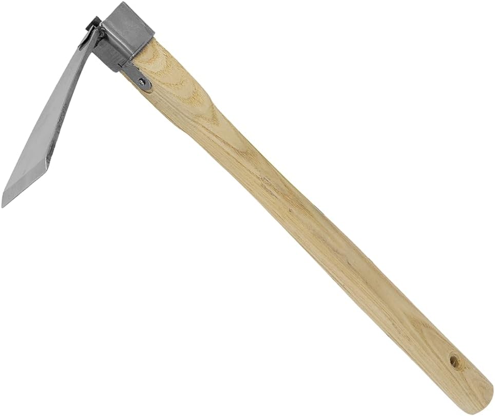 Zenport J602 Forged Hoe, 3.25-Inch by 6-Inch Stainless Steel Blade Head, Wood