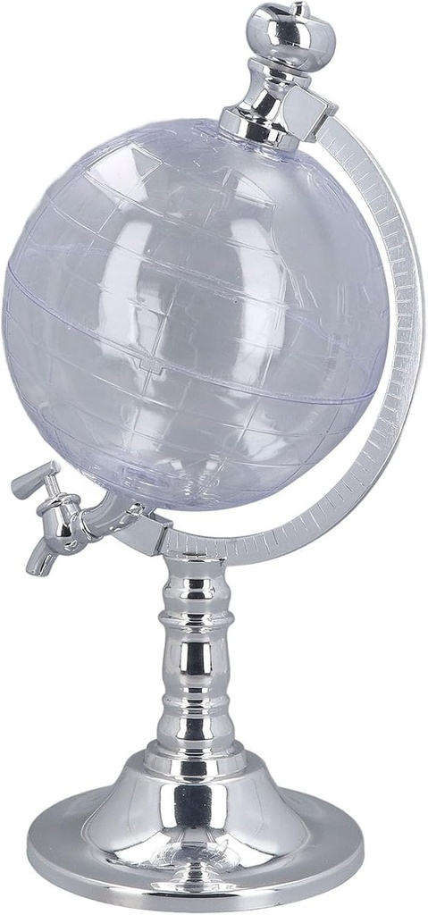 Whiskey Globe Decanter, Whiskey Decanter Globe Set with Stopper and Funnel Gifts for Men, Party Props Liquor Dispenser Home Bar Accessories for Liquor Scotch Bourbon Restaurant