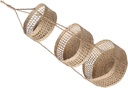 Garneck 1set Hanging Vegetable Storage Basket Woven Organizer for Kitchen Elegant Fruit and Vegetable Holder Space-saving Design for Use