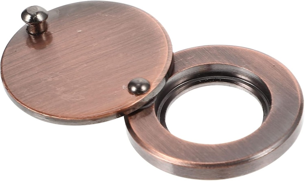 Copper Anti-Peeping Door Viewer Privacy Cover Rotatable Security Lid for Home Peepholes Universal Fit Easy Installation