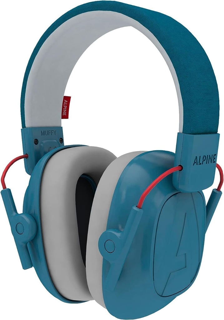 Alpine Muffy Kids - Hearing Protection - CE & ANSI Certified - Adjustable for Ages 3-16 years - Noise Cancelling Headphones - 22dB Sound Reduction Ideal for Protection and Concentration Aid - Blue
