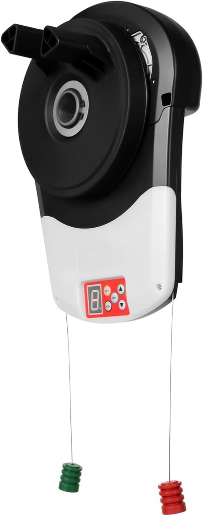 Automatic Roller Door Opener, 110V 100W Commercial Rolling Opener 800N Garage Door Motor Wall Mount Roll Up with 2 Remote Control for Garage Warehouse Store & Barn Farm