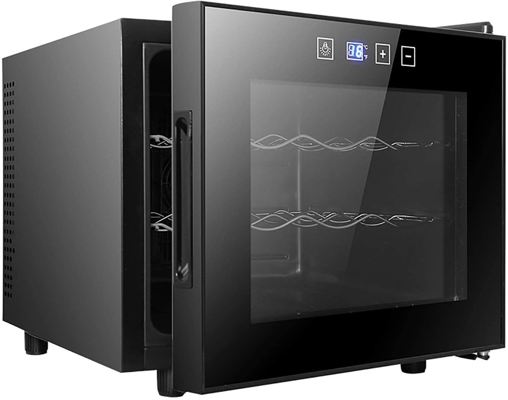 Wine Cooler Fridge Wine Cellar Quiet Operation Double-Layer Heat-Proof Door Automatic defrost Four Seasons Constant Temperature Suitable for Office/Dorm