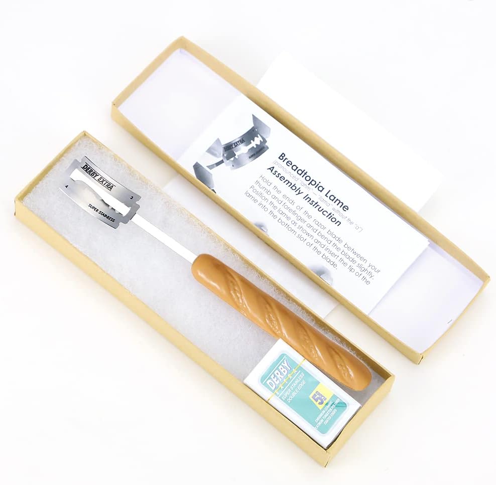 Breadtopia Bread Lame with 5 Blades & Storage Box | Premium Lame Bread Tool | Bread Lame Dough Scoring Tool | Perfect as a Sourdough Scoring Blade | Ideal Gifts for Bakers |