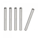 uxcell 8x80mm Dowel Pins, 5pcs 304 Stainless Steel Round Head Flat Chamfered End Dowel Pin Bunk Bed Pins Shelf Pegs Support Shelves Fasten Elements